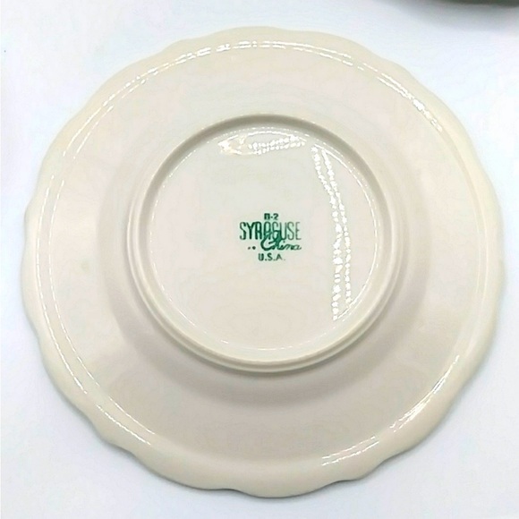 🦚 HP! 4 Syracuse China Blossom Floral Plates. Vintage USA - Picture 3 of 7